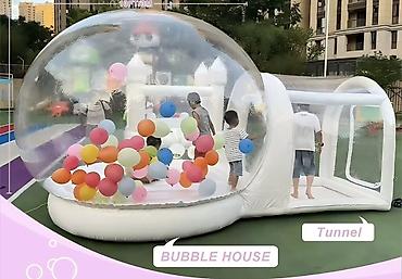надувные баллоны: Надувной прозрачный «Bubble House» с тоннелем - Формат: прозрачный — 2