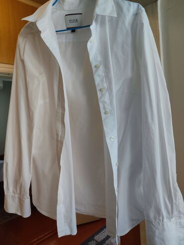 секонд: Рубашка M (EU 38), цвет - Белый