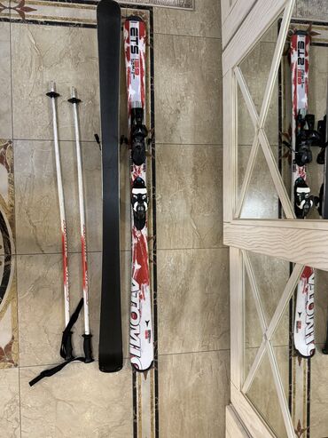 прокат лыжы: Продаю лыжи Atomic, ростовка 159 см.
Цена 10000 сом. Палки в подарок