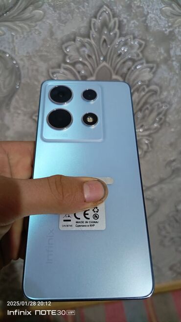 Apple iPhone: Infinix Note 30 VIP, 256 GB, rəng - Ağ, Simsiz şarj