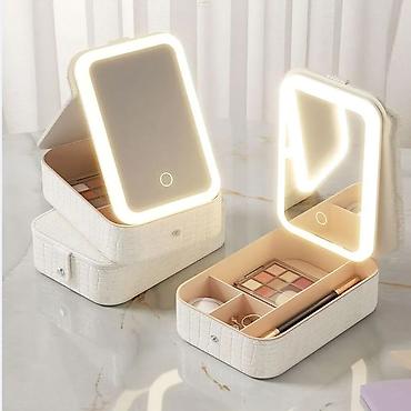 Другое: LED işıqlı makiyaj güzgülü kosmetik/qızıl qabı - Kompakt ölçülü — 1