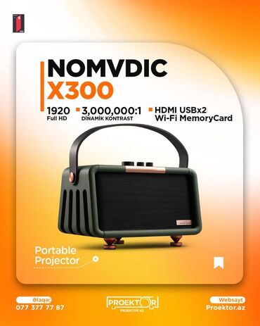 Proyektorlar: Yeni Ultraportativ Proyektor Ödənişli çatdırılma — 2