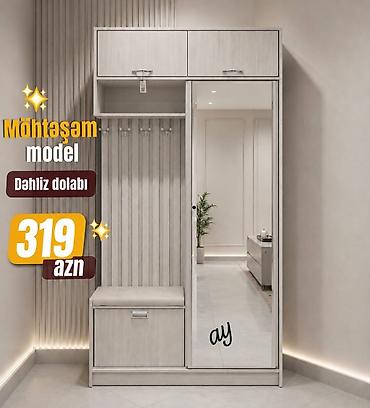 dəhliz dolablar: Möhtəşəm model dəhliz dolabı - Rəng: açıq ağac tonları - Kompakt və — 1