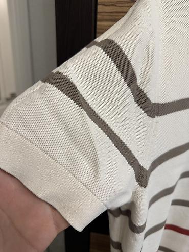 Рубашки: Мужская футболка, M, L, Massimo Dutti, Б/у, цвет - Белый — 3