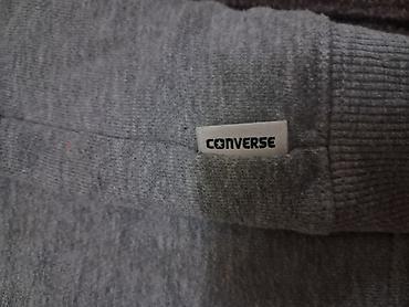 зара одежда: Мужская толстовка, XL, Converse, Б/у, цвет - Серый, Бесплатная доставка — 2