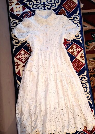 платья белый: Повседневное платье, Турция, Лето, Длинная модель, Хлопок, Турецкое, 2XL (EU 44)