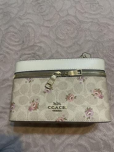 Косметички: Косметичка/кейc для аксессуаров COACH - Фирменный принт Signature с — 1