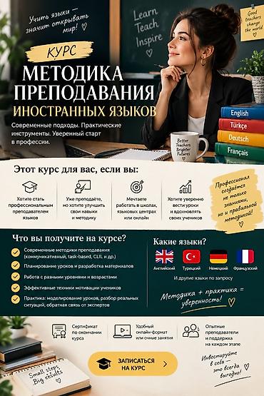 Сфера образования: 🎓 КУРС «МЕТОДИКА ПРЕПОДАВАНИЯ ИНОСТРАННЫХ ЯЗЫКОВ» 📢 Превратите свои — 1