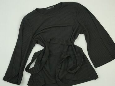 bluzki brokatowe czarne: Blouse, Boohoo, L (EU 40), condition - Very good