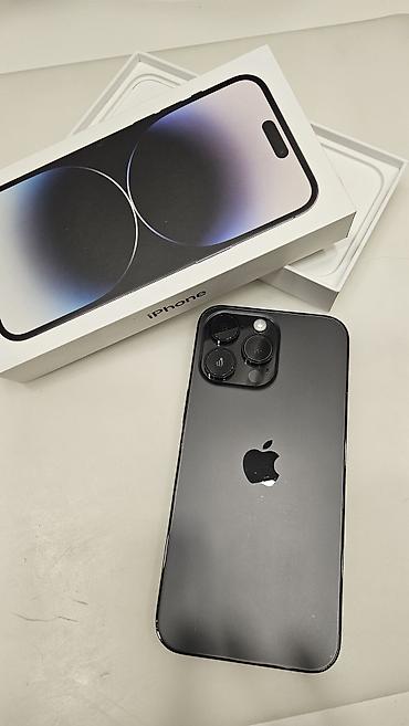 black sharp: IPhone 14 Pro, Б/у, 128 ГБ, Черный, Коробка — 3