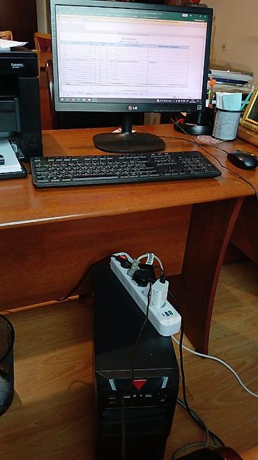 Ofis kompüter dəsti - Monitor: LG 22" (təxmini), LED ekran, Full HD