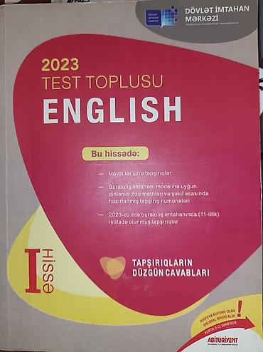 Testlər: Məhsul: 2023 Test Toplusu – English (I hissə) Təsvir: - Nəşriyyat — 1