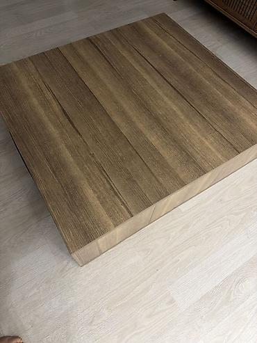 loft masa: Kvadrat masa, Açılmayan, Təkərsiz, Teksturalı laminat — 4