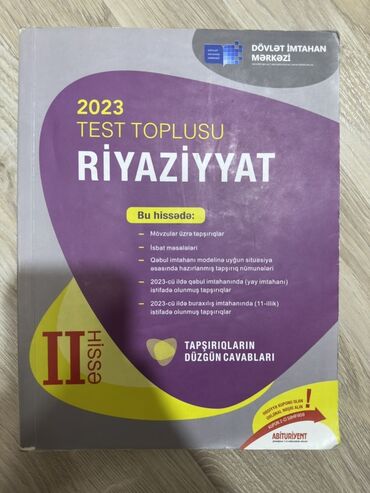riyaziyyat 9 cu sinif guven: Riyaziyyat Testlər 11-ci sinif, DİM, 2-ci hissə, 2023 il