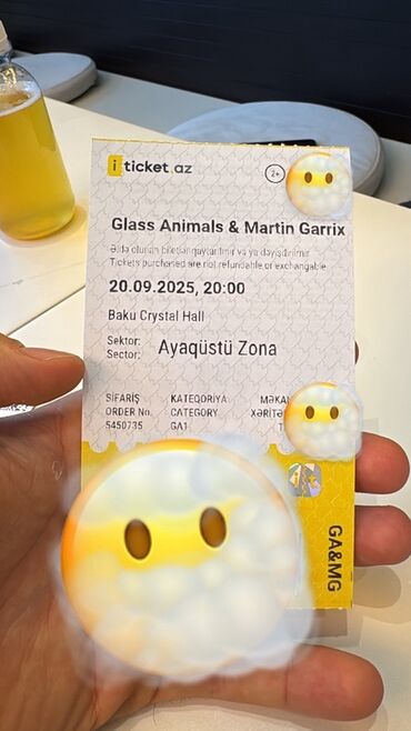 Saturn: Məhsul: Konsert bileti Tədbir: Glass Animals & Martin Garrix