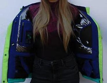 Ski jakne: Zimska/ski jakna – žensko - Trobojni dizajn: tamnoplava, limeta i — 17