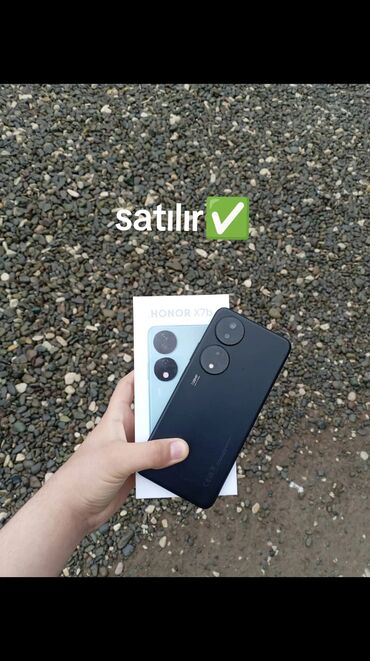 honor a10: Honor X7b, 128 GB, rəng - Qara, Barmaq izi