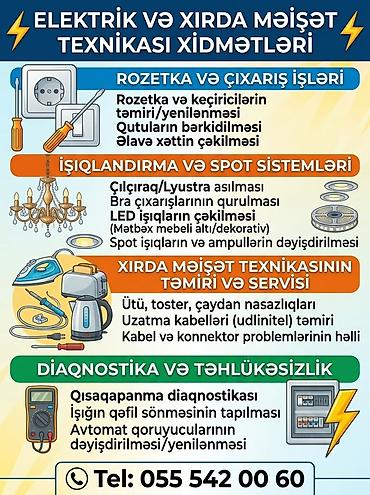 Təmir, Tozsoranlar, Nasazlığın aradan qaldırılması, Evə gəlməklə lalafo.az -da Təmir, Tozsoranlar, Nasazlığın aradan qaldırılması, Evə gəlməklə