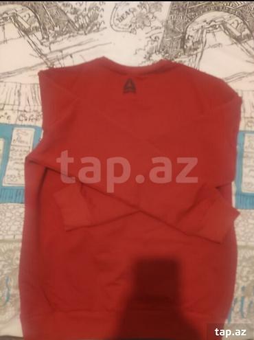 Kişi geyimləri: Svitşot, Reebok, M, rəng - Qırmızı — 2
