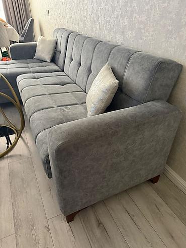 kūnc divan: Künc divan, İşlənmiş, Açılan, Bazalı, Vеlur parça, Çatdırılma yoxdur — 4