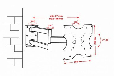 Электрики: Кронштейн крепление для установки телевизора Доставка по г.Бишкек at lalafo.kg — 4 Электрики: Кронштейн крепление для установки телевизора Доставка по г.Бишкек — 4