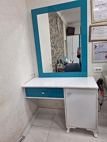 divar rəf: Gözəllik salonu mebelləri dəsti - Vizaj/saç iş yeri: iri divar — 4