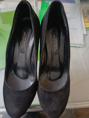 женские туфли на платформе: Туфли 38, цвет - Черный