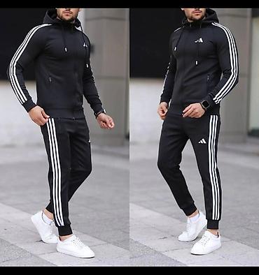 crni duksevi: Muške trenerke stigli 3700 din M,L,XL,XXL,3XL veličine — 4