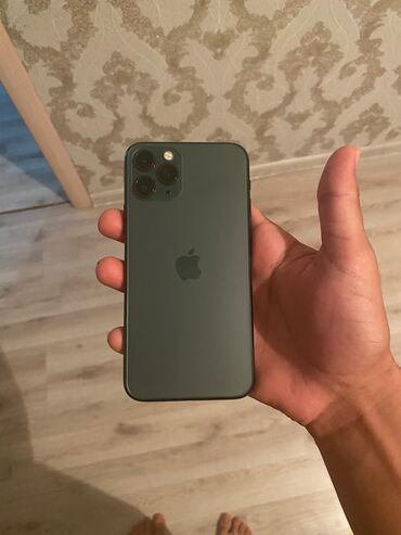 2 ci əl iphone 11: IPhone 11 Pro, 256 GB, Yaşıl, Face ID