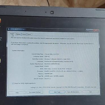 ASUS: ASUS noutbuk - Model ailəsi: ASUS (SonicMaster səs texnologiyası ilə) — 6