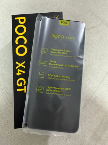 gt 730: Poco X4 GT, 256 GB, rəng - Qara