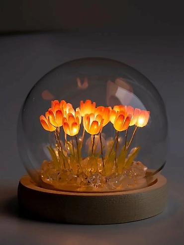 Декоративные цветы: ✨ Декоративный светильник-сфера с тюльпанами Наш адрес: Куйбышева 93 — 1