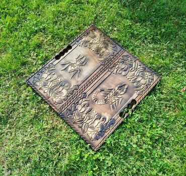 Nərdlər: Əl işi “diplomat” nərd taxtası - Tamamilə əl işi olan qatlanan nərd — 7