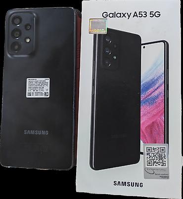 a53 5g: Samsung Galaxy A53 5G, 128 GB, rəng - Qara, Sənədlərlə, İki sim kartlı — 5
