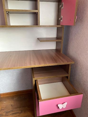 set mebel: Uşaq/yeniyetmə otağı üçün mebel dəsti - Yazı masası: Laminat ağac — 1