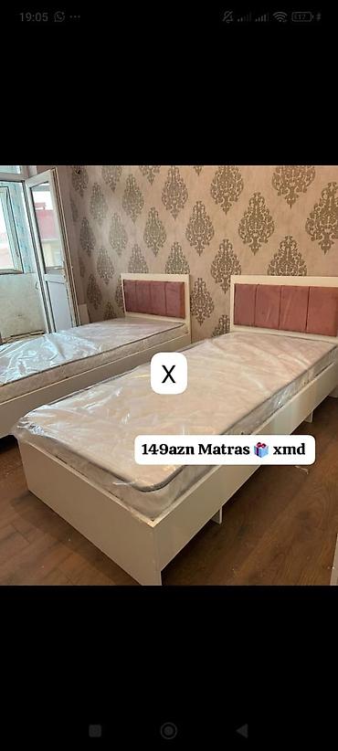 madeyra matras: Tək nəfərlik çarpayı dəsti – müasir dizayn - Rəng: ağ gövdə, yumşaq — 1