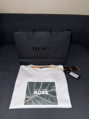 Кастрюли: Мужская футболка, Hugo Boss, Одноместный, цвет - Белый