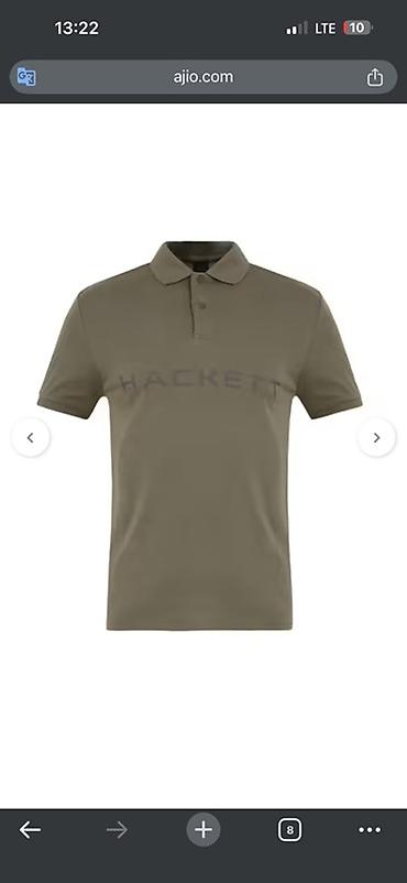 pull and: Мужское поло Hackett с крупным логотипом на груди. - Классический — 3