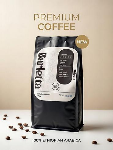 Qida məhsulları: Barletta Ethiopia – 100% Arabica qəhvə kofe dənələri - Mənşə — 1