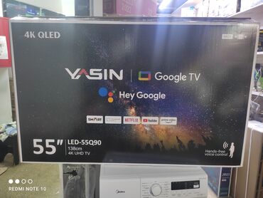 телевизионная антенна: Срочная акция Телевизор yasin 55q90 140 см 55" 4k (google tv) -