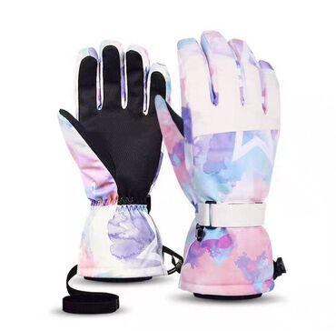 перчатки зимние: Лыжные перчатки для мужчин и женщин, зимние белые теплые велосипедные