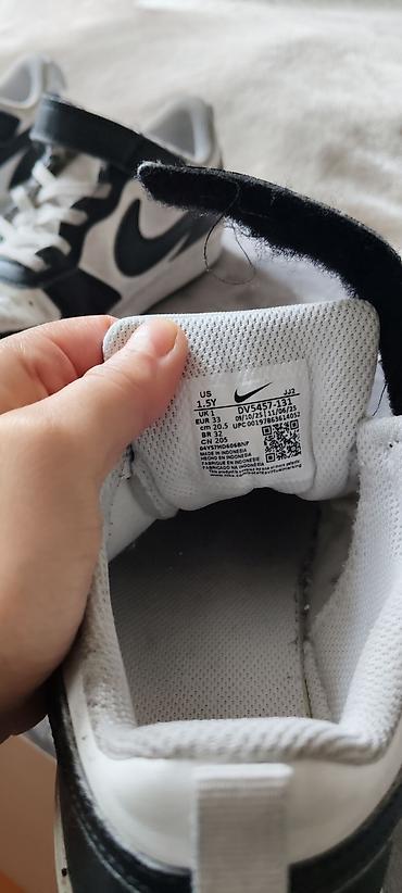 Uşaq geyimi və ayaqqabıları: Rəng - Qara Krossovkalar, Nike, Ölçü: 33, Uniseks — 2