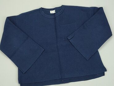 błękitny sweterek z rozkloszowanymi rekawami mango: Sweterek, Mango, 11 lat, 134-140 cm, stan - Zadowalający