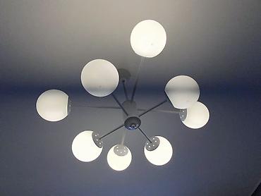 İşıqlandırma: Çılçıraq, 8 lampa, Metal — 2