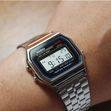 японские часы оригиналы: Casio vintage модель a159wa-n1 сборка япония ___ функции 