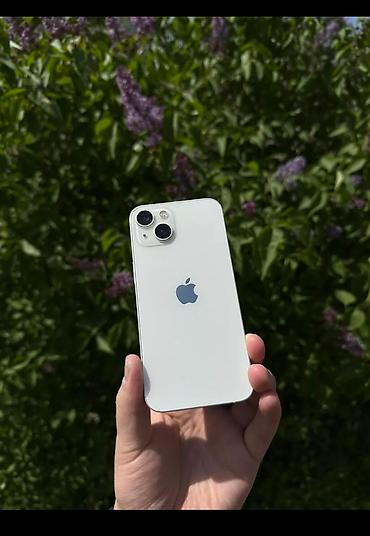 iphone cs max: IPhone 13, Б/у, 128 ГБ, Белый, Зарядное устройство, Защитное стекло, Чехол, 86 % — 3