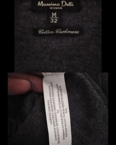 sivi tech fleece zenski: Massimo Dutti, M (EU 38), Pamuk, bоја - Siva