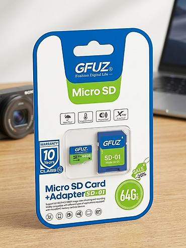 Карта памяти GFUZ MicroSD 64 ГБ + адаптер SD (модель SD‑01) Название