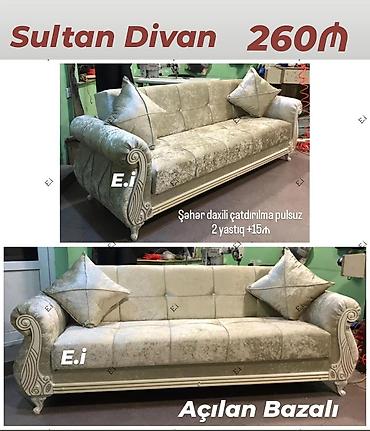 sultan divan: Divan-kravat, Yeni, Açılan, Bazalı, Parça, Şəhərdaxili pulsuz çatdırılma — 1