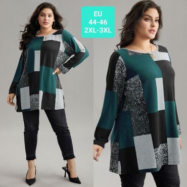 sive helanke: 2XL (EU 44), Geometrical, color - Multicolored